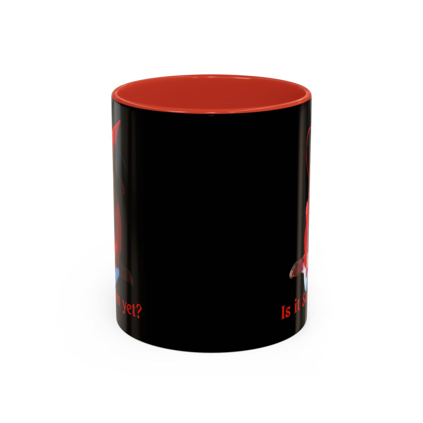 Is it Samhain yet? Black Accent Mug by CreepyCrafts.boo