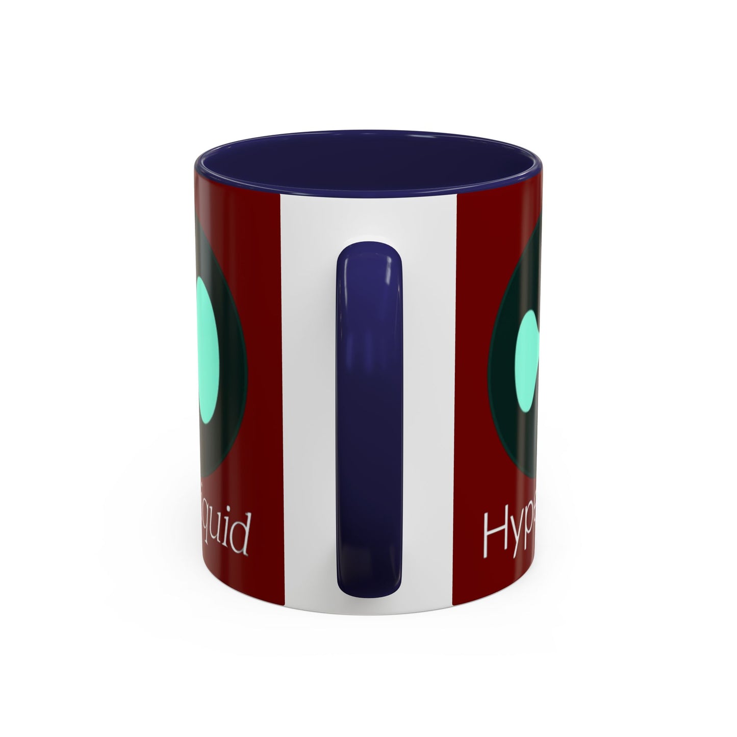 Hyperliquid White font Red Accent Mug by cypherpunkgear.com