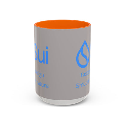 SUI Grey Accent Mug by cypherpunkgear.com