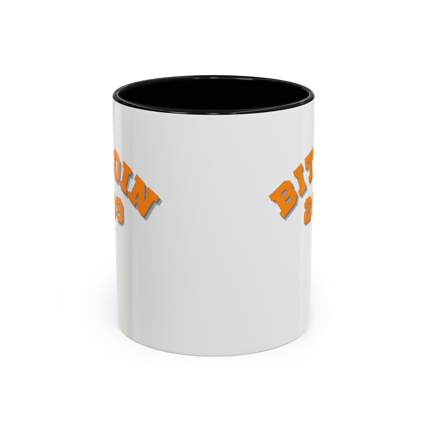 Bitcoin 2009 White Accent Mug by cypherpunkgear.com