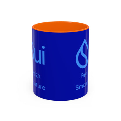SUI Dark Blue Accent Mug by cypherpunkgear.com