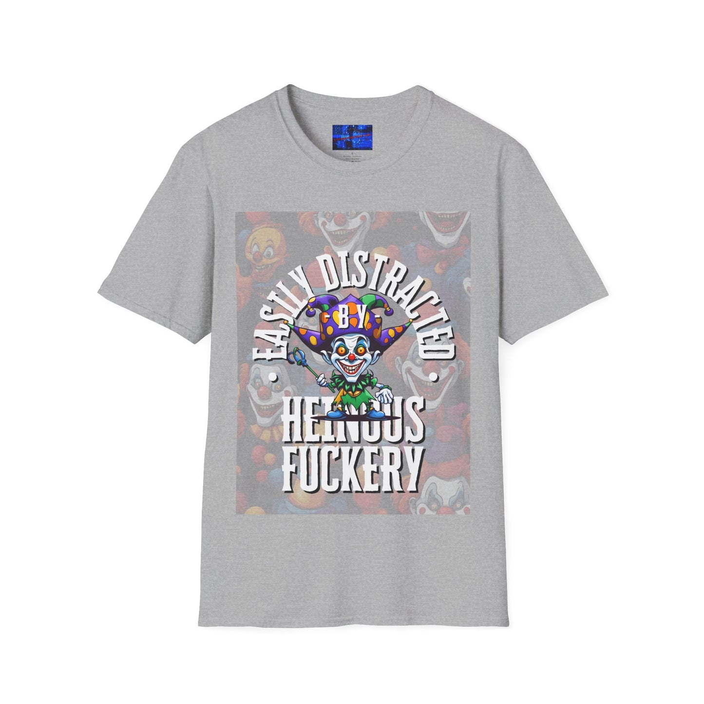 Easily Distracted by Heinous Fuckery Little Jincs LTcolors Unisex T-Shirt by cypherpunkgear.com