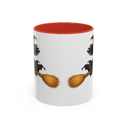 Velvet Vex White Accent Mug by CreepyCrafts.boo