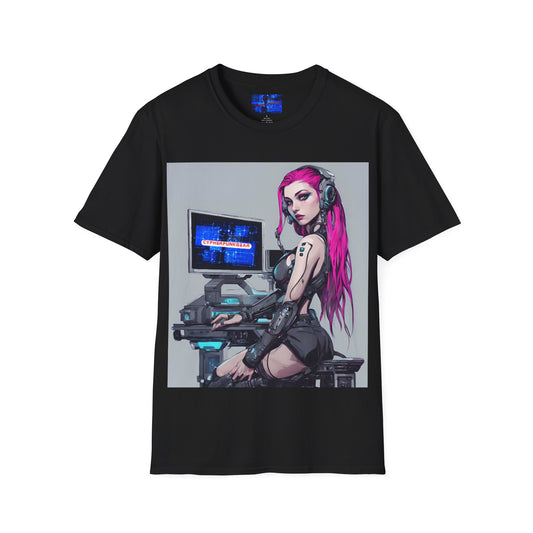 Netrunner Cyberpunk DKcolors Unisex T-Shirt by cypherpunkgear.com