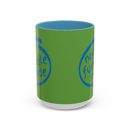 Non-Fungible Inside Green Accent Mug by cypherpunkgear.com
