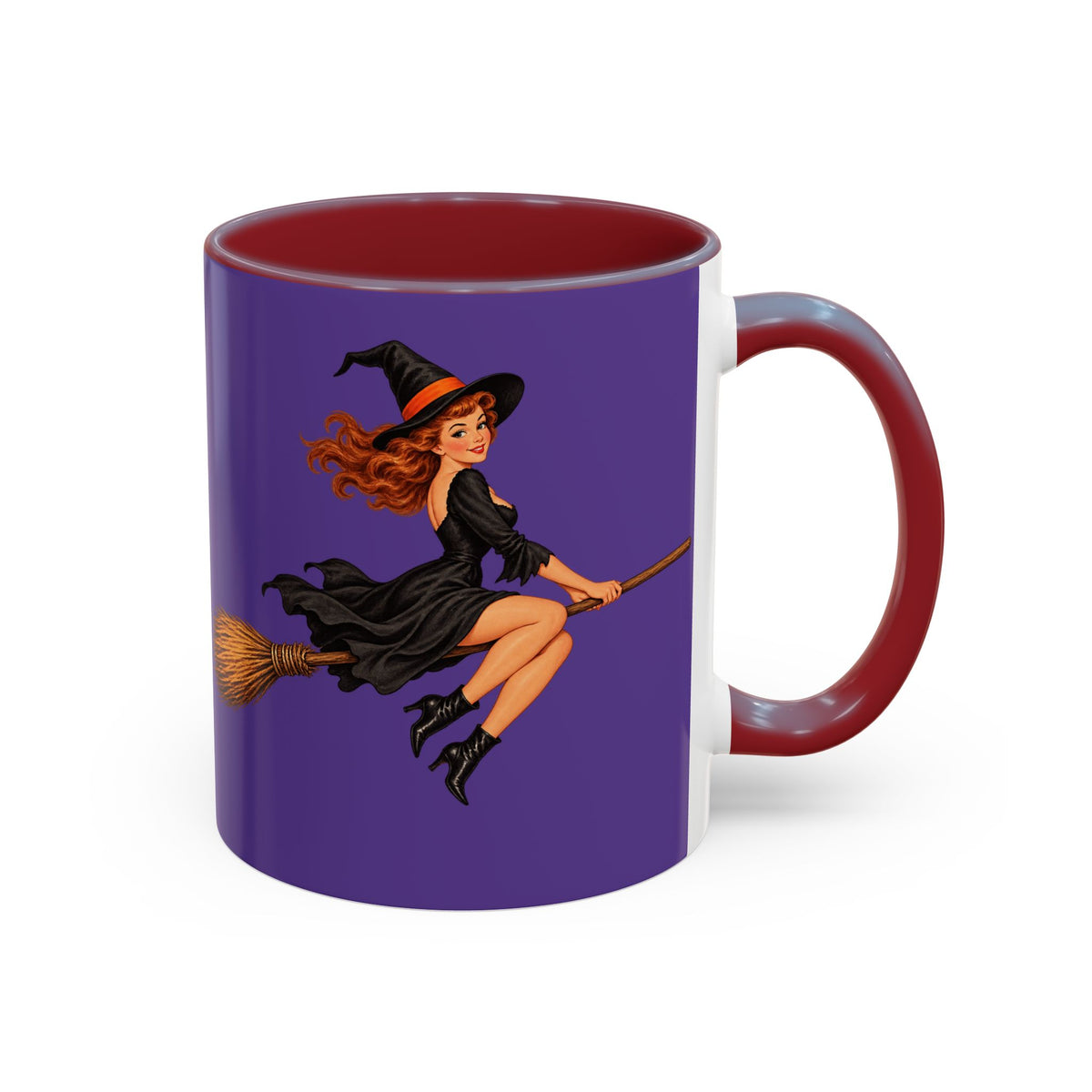 Hazel Hex Purple Accent Mug by CreepyCrafts.boo