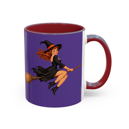 Hazel Hex Purple Accent Mug by CreepyCrafts.boo