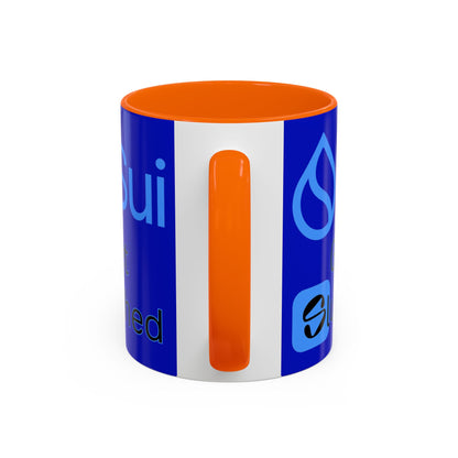 Sui: Get Slushed Dark Blue Accent Mug by cypherpunkgear.com