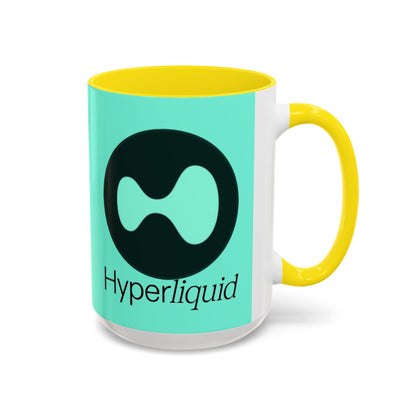 Hyperliquid Black font Light Hyperliquid Accent Mug by cypherpunkgear.com
