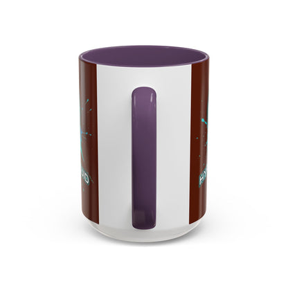 HYPE Drip Brown Accent Mug by cypherpunkgear.com