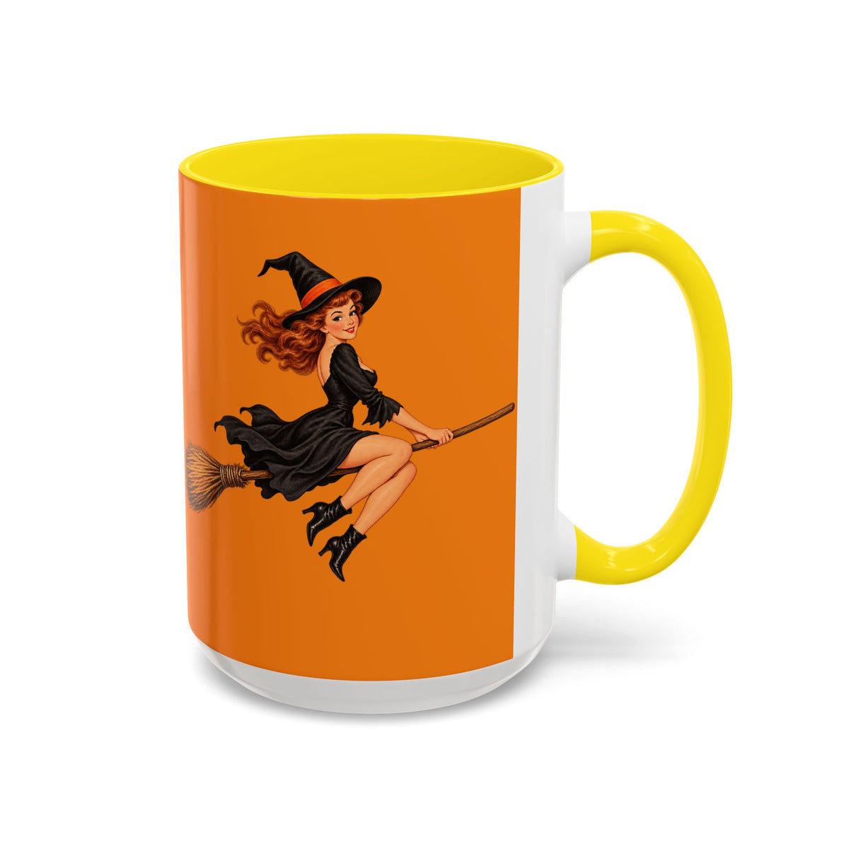 Hazel Hex Orange Accent Mug by CreepyCrafts.boo