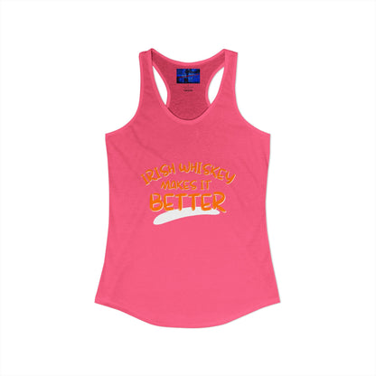 ¡El whisky irlandés lo mejora con cypherpunkgear! Camiseta sin mangas ideal con espalda cruzada para mujer