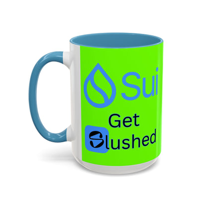 Sui: Get Slushed Green Accent Mug by cypherpunkgear.com