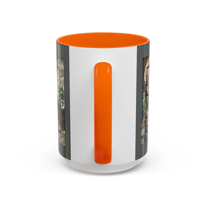 Yōkai Happy Halloween Grey Accent Mug by CreepyCrafts.boo