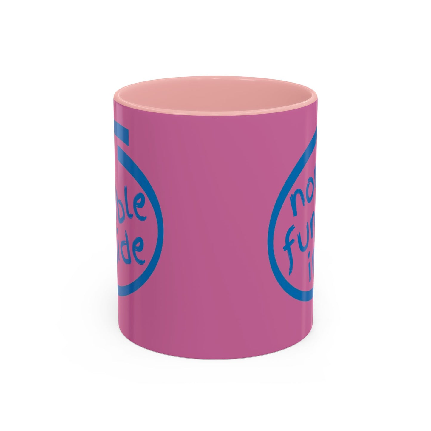 Non-Fungible Inside Pink Accent Mug by cypherpunkgear.com