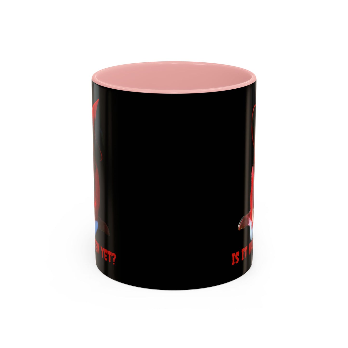 Is it Halloween yet? Black Accent Mug by CreepyCrafts.boo