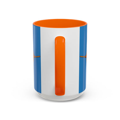 Velvet Vex Blue Accent Mug by CreepyCrafts.boo