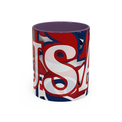 ¡EE.UU! ¡EE.UU! ¡EE.UU! ¡Patriota por cypherpunkgear! Taza de café decorativa (11, 15 oz)