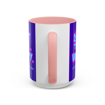Don't Trust...Verify. Dark Purple Accent Mug by cypherpunkgear.com