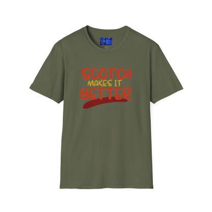 Scotch makes it better Dark colors Unisex T-Shirt by cypherpunkgear.com
