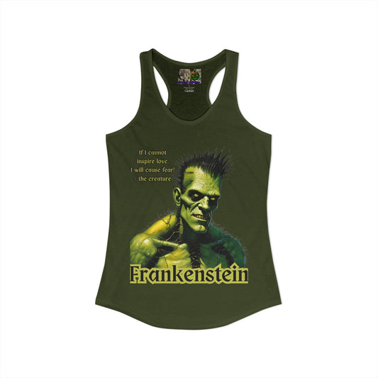 Frankenstein's Creature Women's Racerback Tank Top by CreepyCrafts.boo