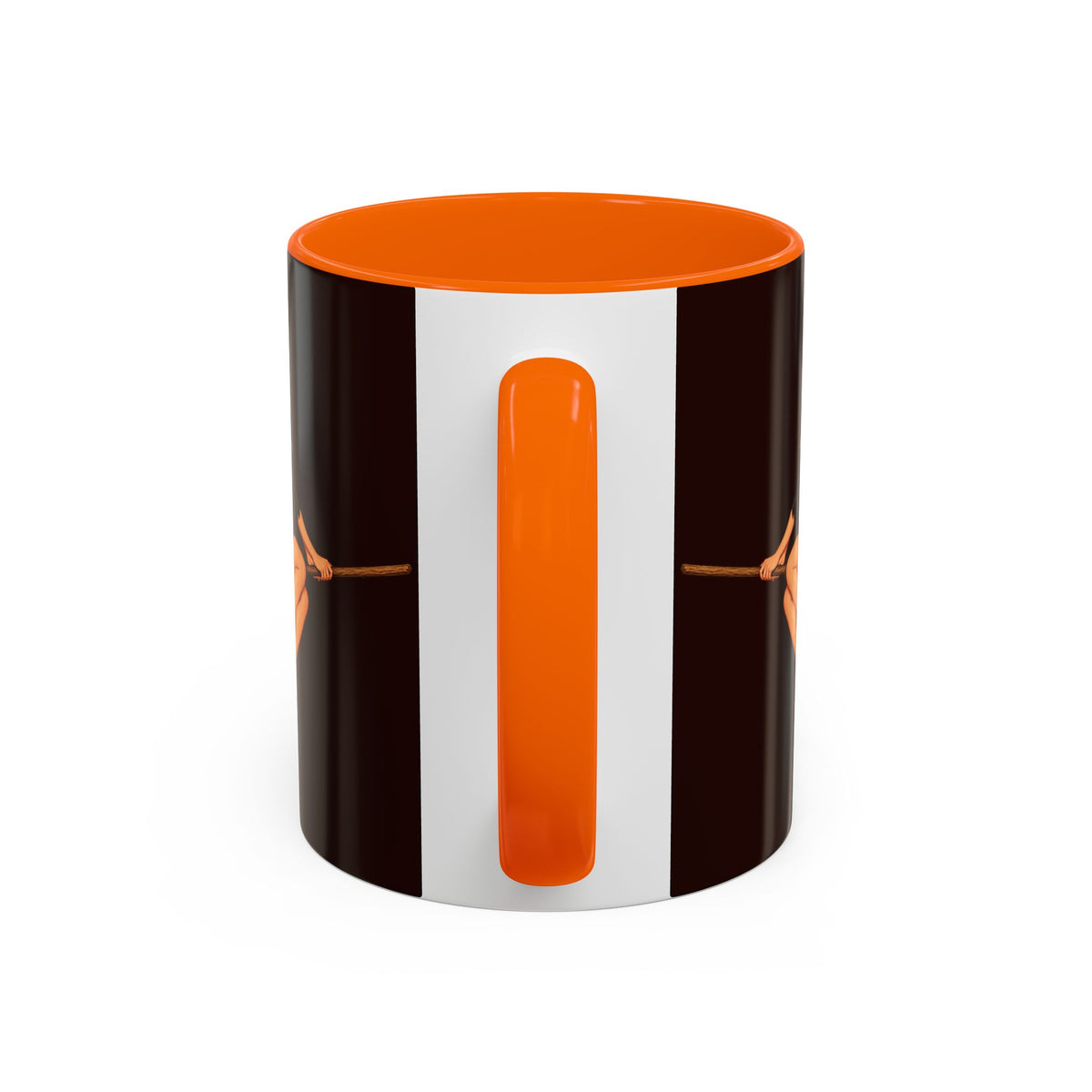 Hazel Hex Brown Accent Mug by CreepyCrafts.boo