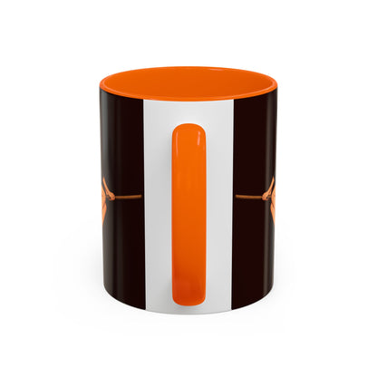 Hazel Hex Brown Accent Mug by CreepyCrafts.boo