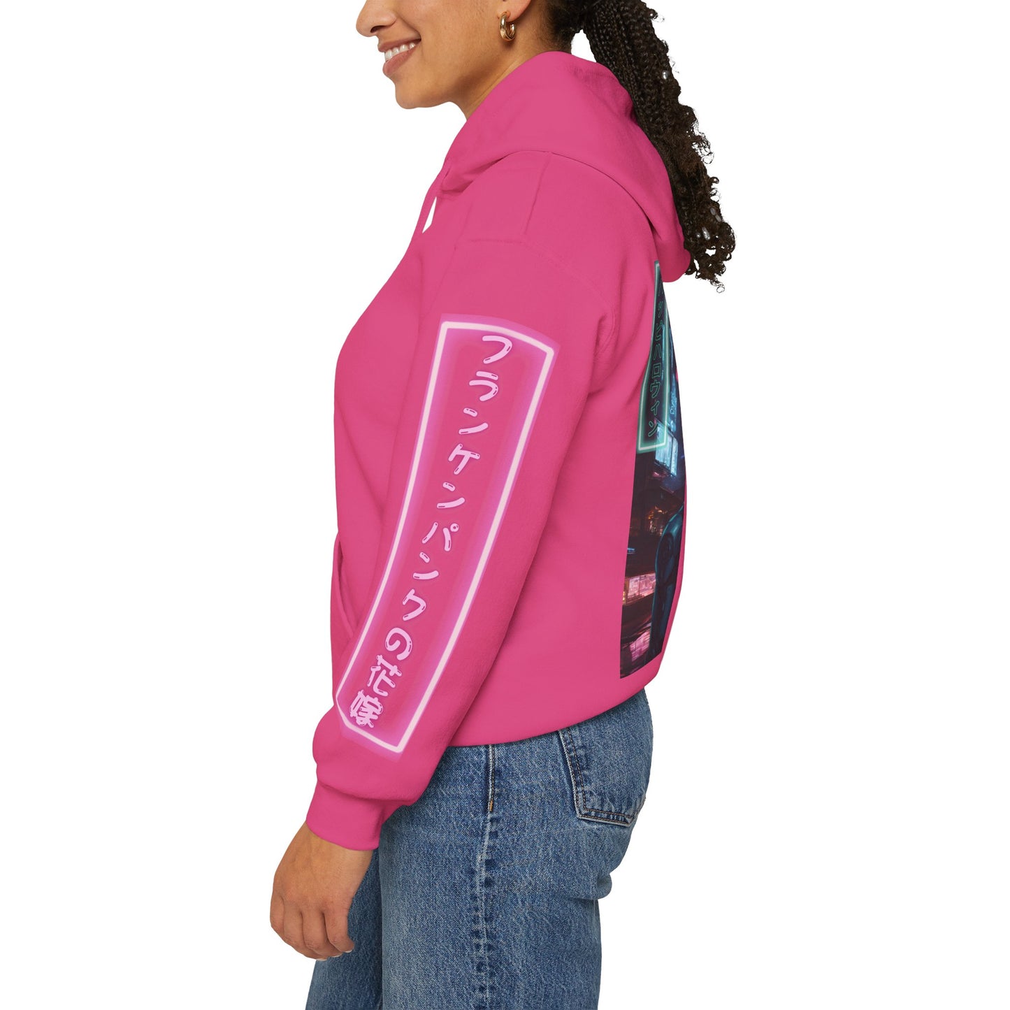 Neon Bride of Frankenstein Hoodie Unisex Hooded Sweatshirt by CreepyCrafts.boo