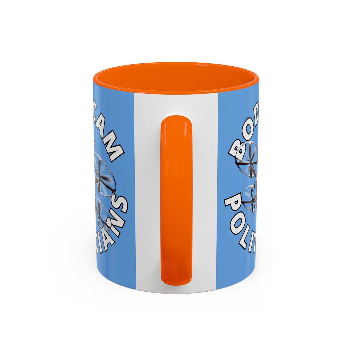 Bodycam the Politicians Drone Light Blue Accent Mug by cypherpunkgear.com