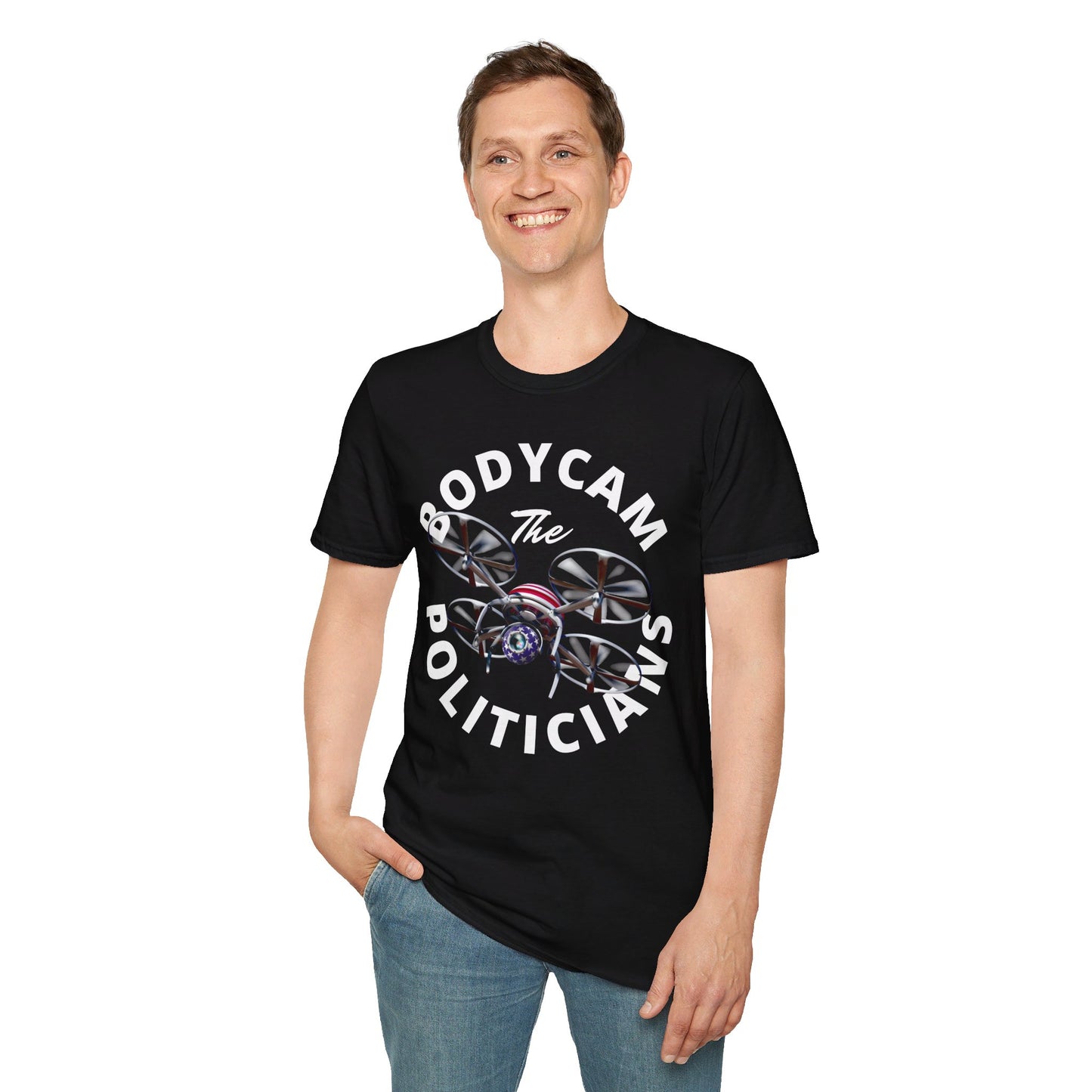 Bodycam the Politicians Drone Unisex T-Shirt by cypherpunkgear