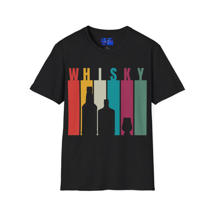 Whisky spelled without an 'e' Dark colors Unisex T-Shirt by cypherpunkgear.com