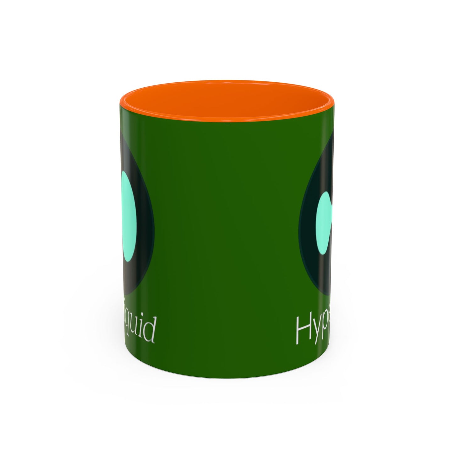 Hyperliquid White font Green Accent Mug by cypherpunkgear.com