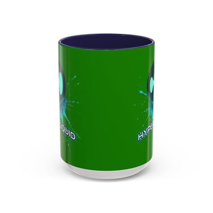 HYPE Drip Green Accent Mug by cypherpunkgear.com