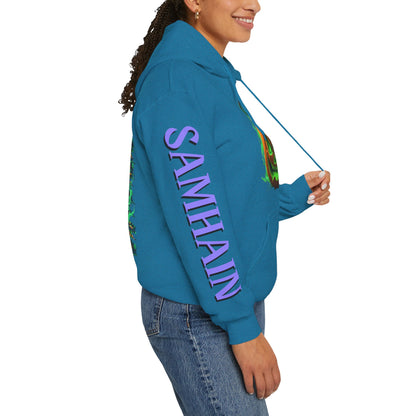 Blessed Samhain Green Jack Hoodie Unisex Hooded Sweatshirt by CreepyCrafts.boo