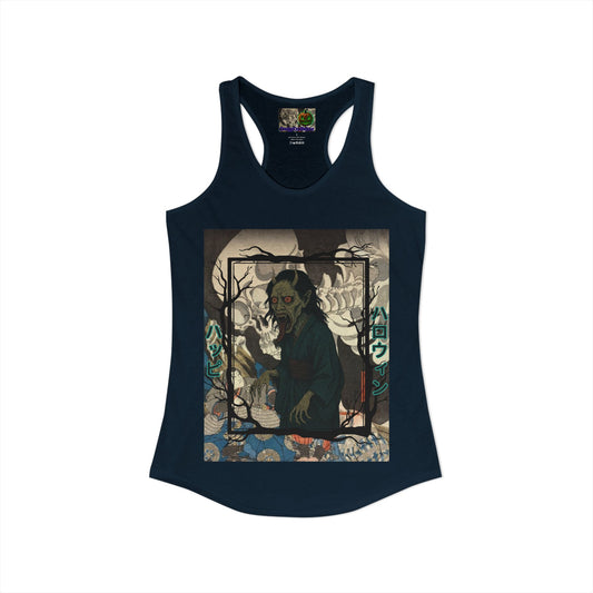 Yōkai Happy Halloween Women's Racerback Tank Top by CreepyCrafts.boo