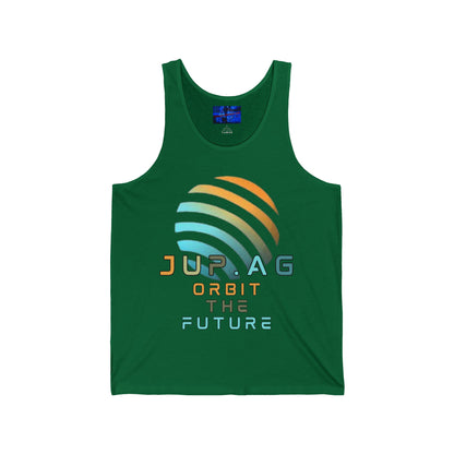 Jupiter (JUP) Orbit the Future Unisex Jersey Tank Top by cypherpunkgear.com