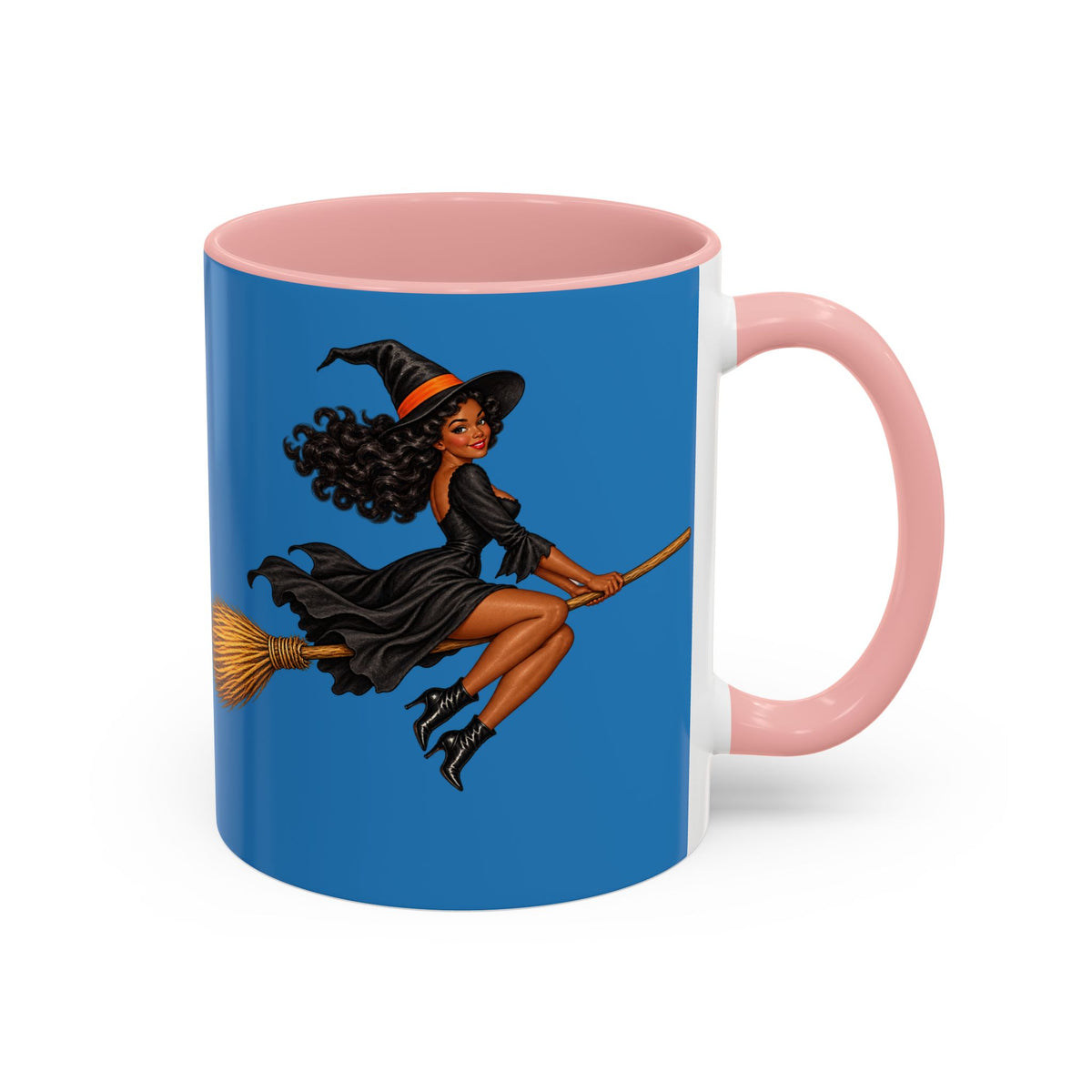 Velvet Vex Blue Accent Mug by CreepyCrafts.boo