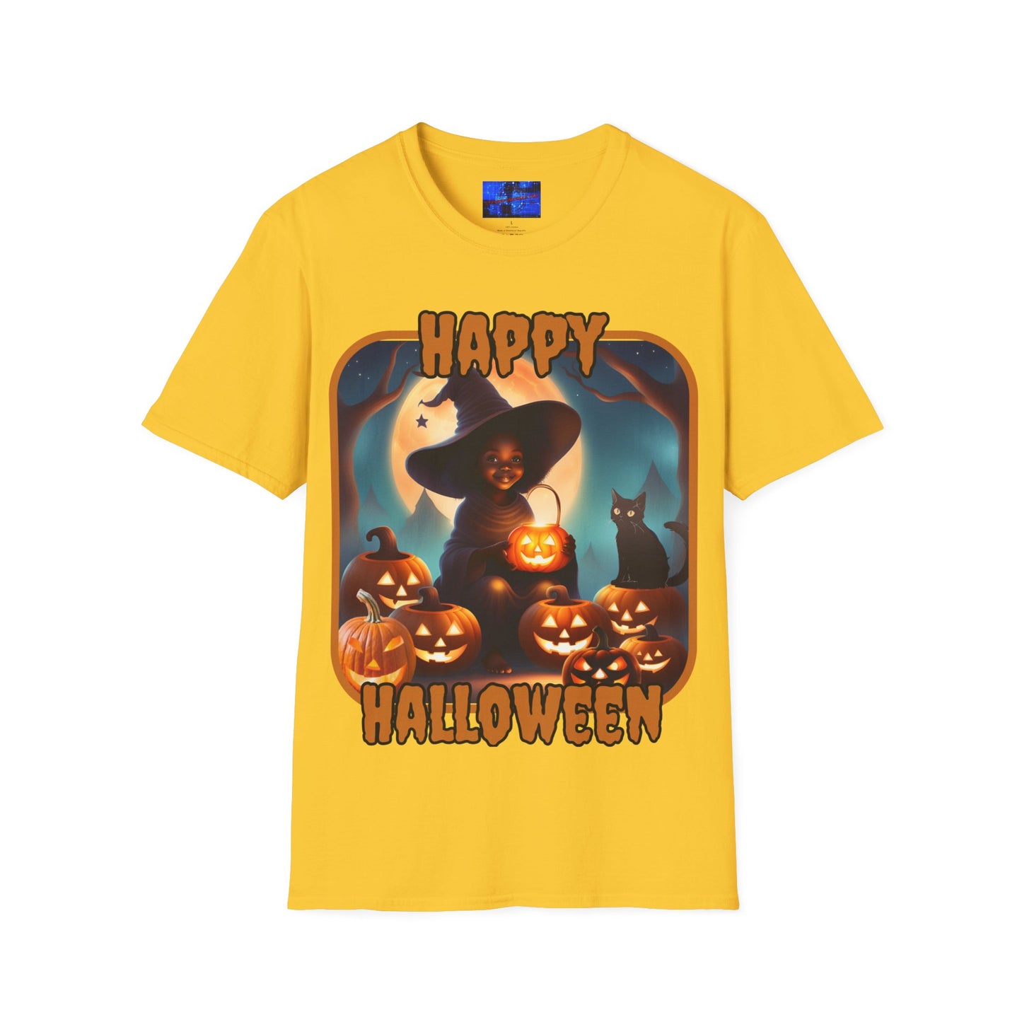 Happy Halloween Cute Witch ORfont LTcolors Unisex T-Shirt by cypherpunkgear