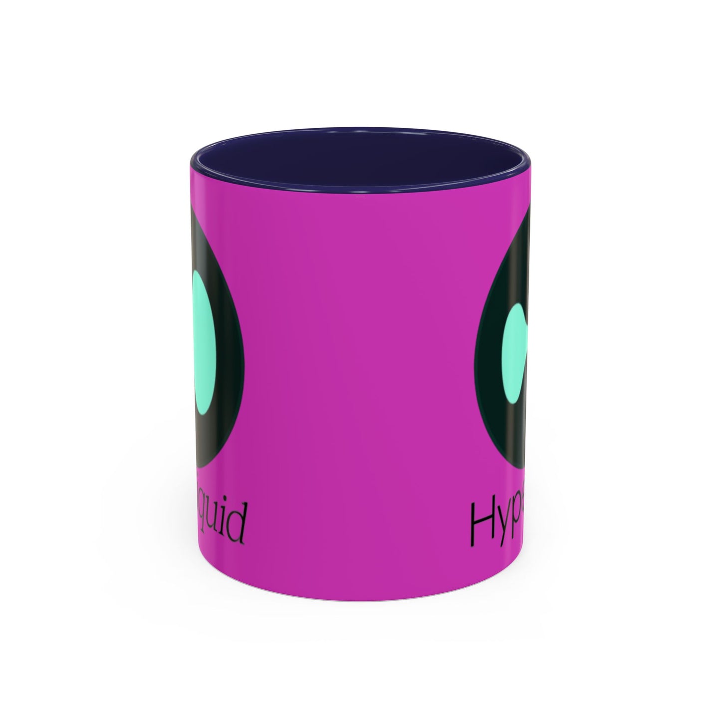 Hyperliquid Black font Pink Accent Mug by cypherpunkgear.com