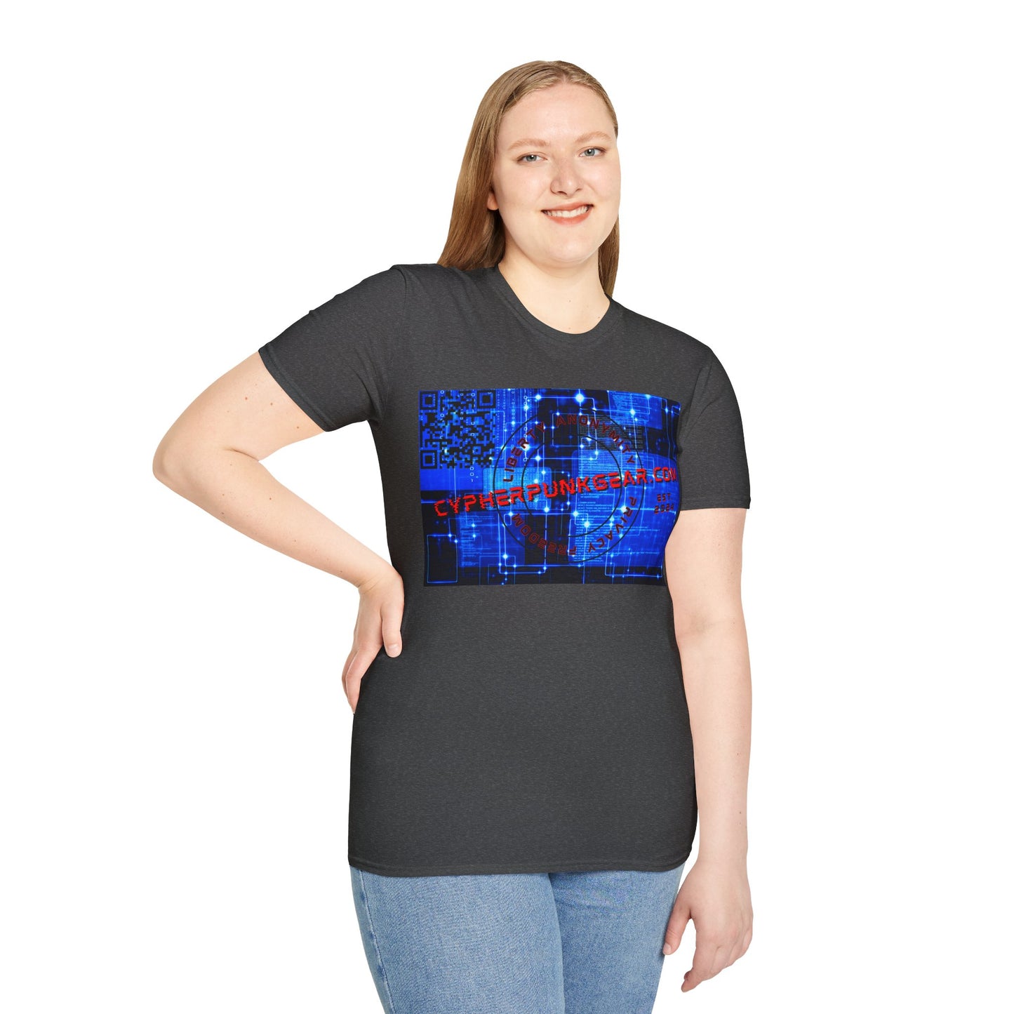 Cypherpunkgear.com logo Dark colors Unisex T-Shirt by cypherpunkgear.com
