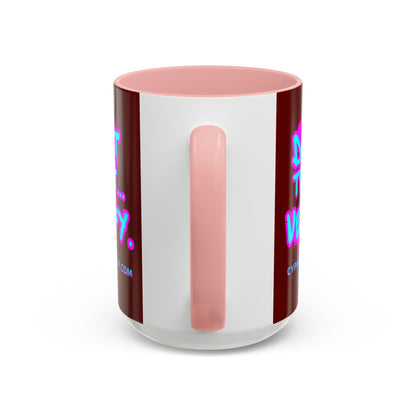 Don't Trust...Verify. Red Accent Mug by cypherpunkgear.com