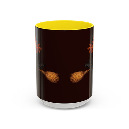 Hazel Hex Brown Accent Mug by CreepyCrafts.boo