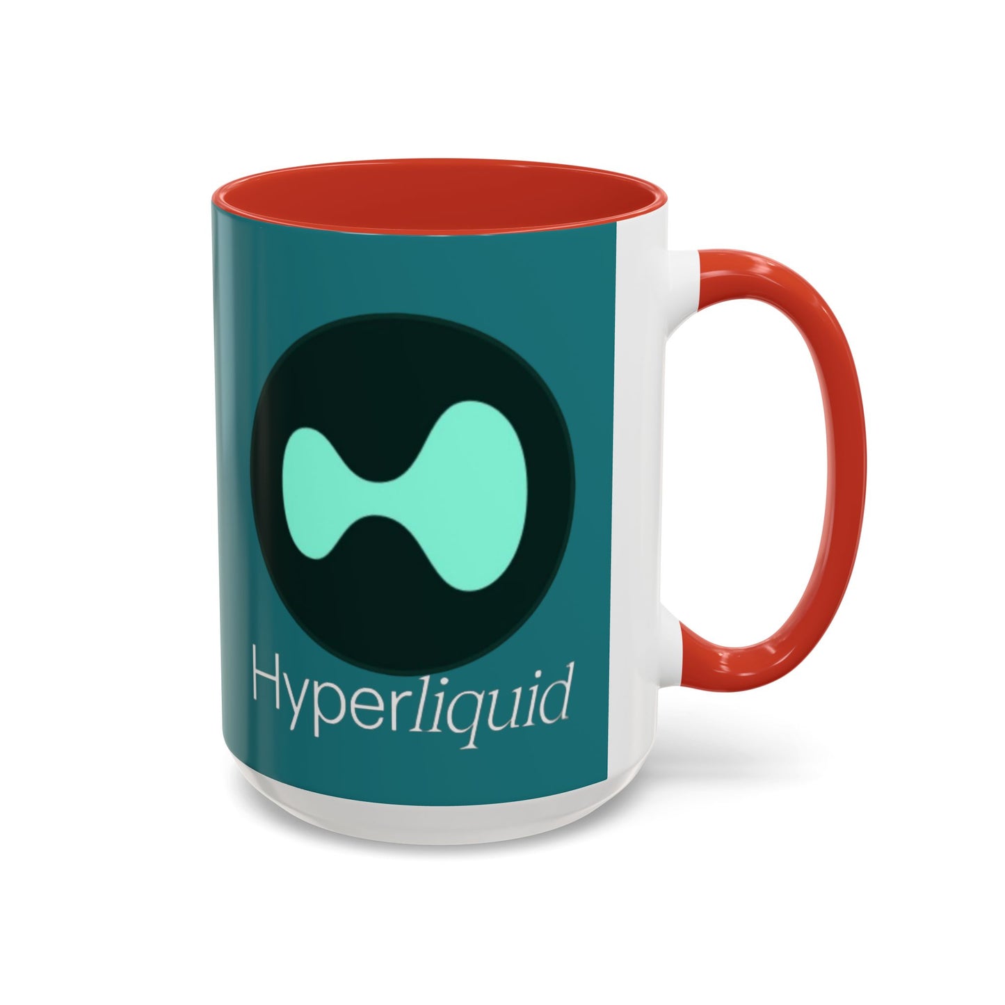Hyperliquid White font Hyperliquid Accent Mug by cypherpunkgear.com