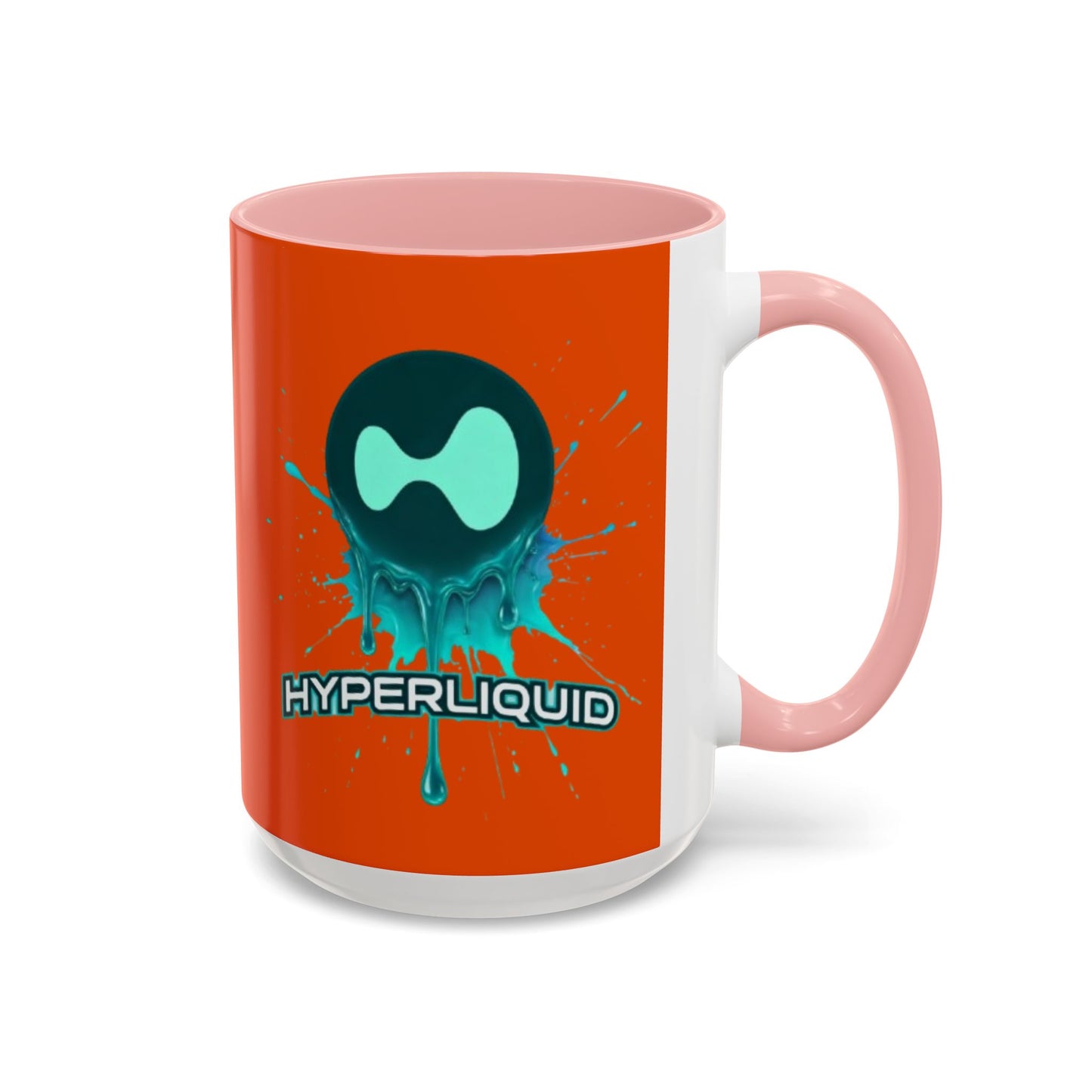 HYPE Drip Orange Accent Mug by cypherpunkgear.com