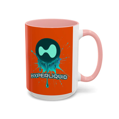HYPE Drip Orange Accent Mug by cypherpunkgear.com