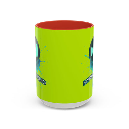 HYPE Drip Yellow Accent Mug by cypherpunkgear.com