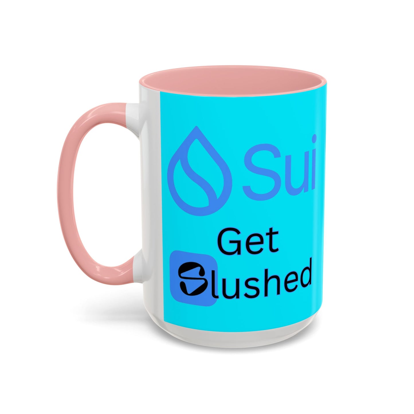 Sui: Get Slushed Light Blue Accent Mug by cypherpunkgear.com