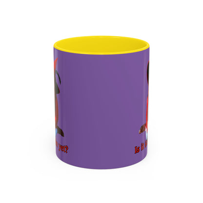 Is it Samhain yet? Light Purple Accent Mug by CreepyCrafts.boo