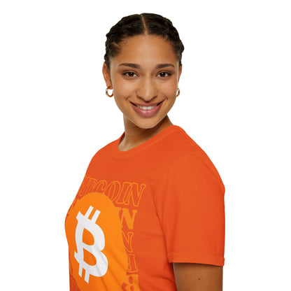 Bitcoin Bitcoin Bitcoin (BTC) Light colors Unisex T-Shirt by cypherpunkgear.com