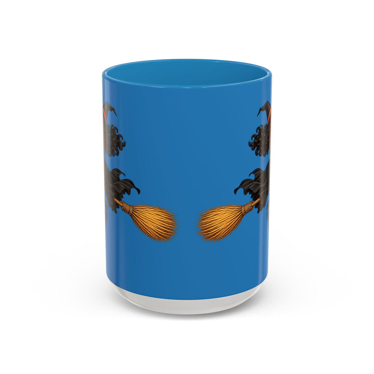 Velvet Vex Blue Accent Mug by CreepyCrafts.boo